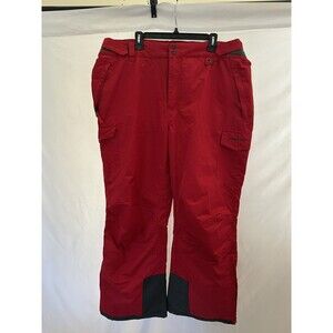 ARCTIX XXL 2XL Men’s Red Grey Snow Pants Snowsport Cargo 32L Inseam Ski Adjust